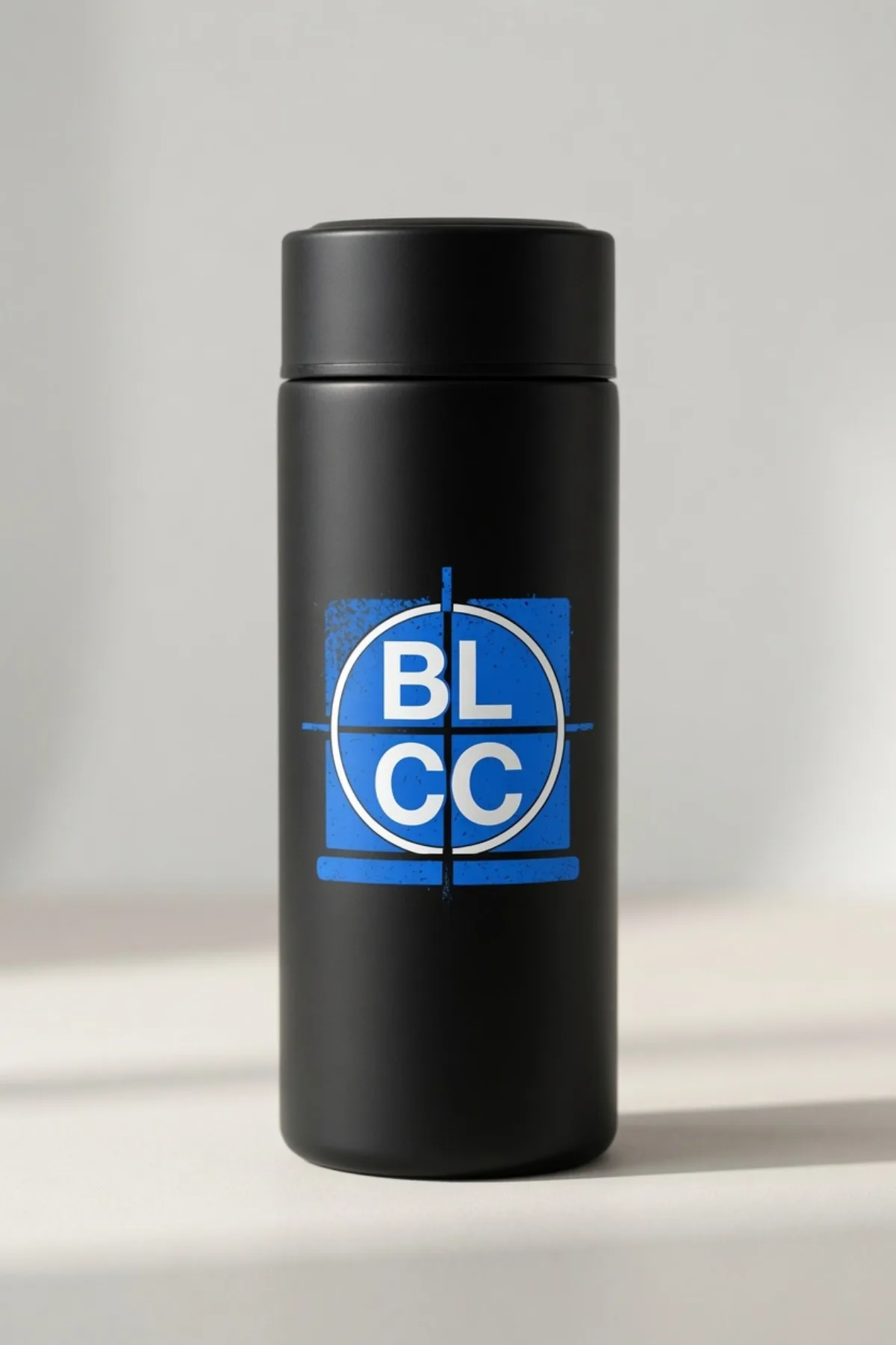 Matte black BLCC insulated stainless steel travel flask