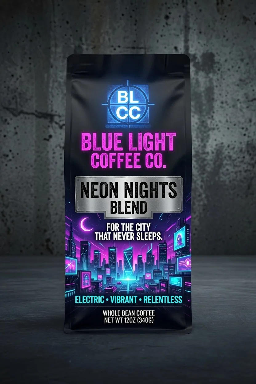 Neon Nights Blend — pack design visual
